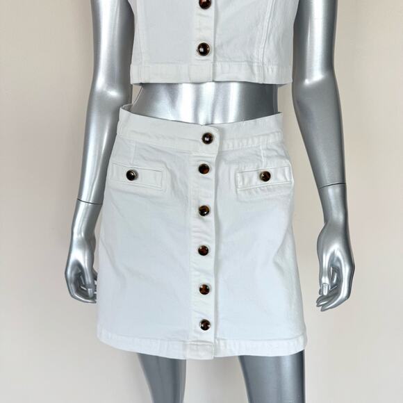 Reformation 2 pieces set skirt/top size 6 US Retail 250$ - Picture 4 of 12